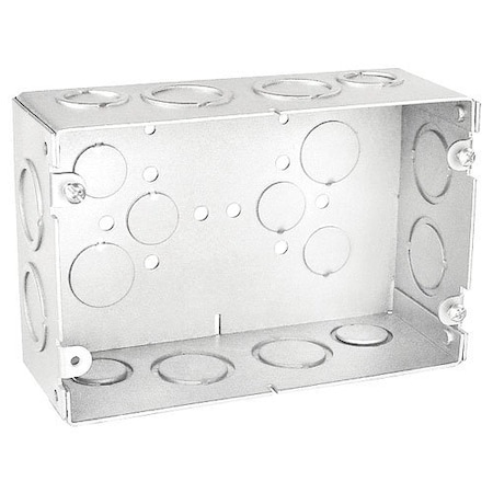 Southwire Electrical Box, 71 cu in, Multi Gang Box Type, 2 Gangs, Steel, Rectangular Shape GB-2122341